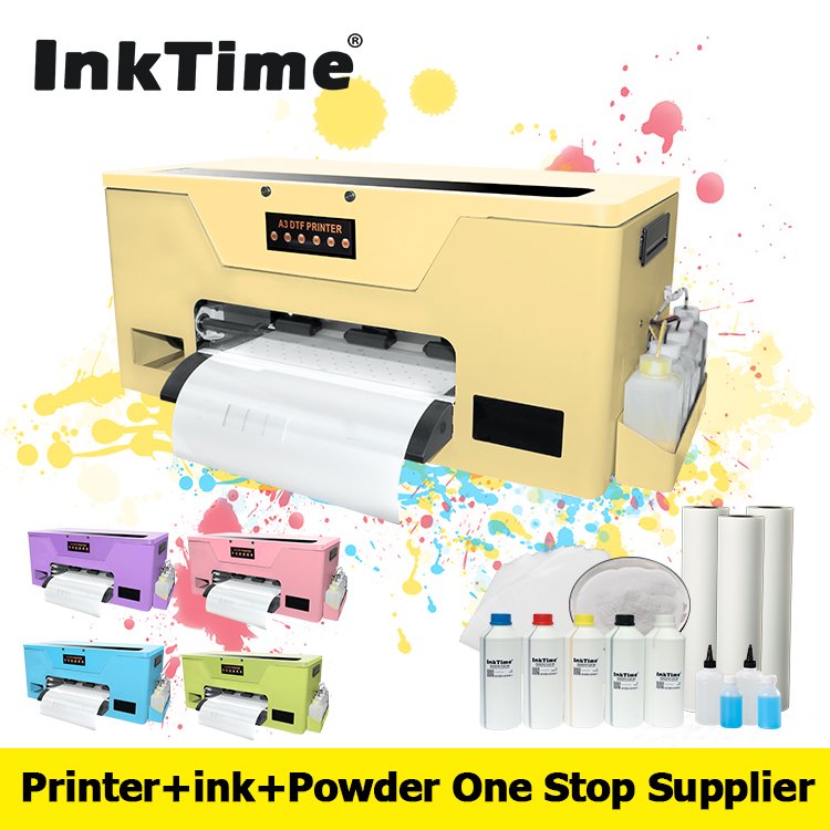 A3 30cm PET Film DTF Transfer Printer dtf t shirt epsn Tshirt Printing Machine with drying