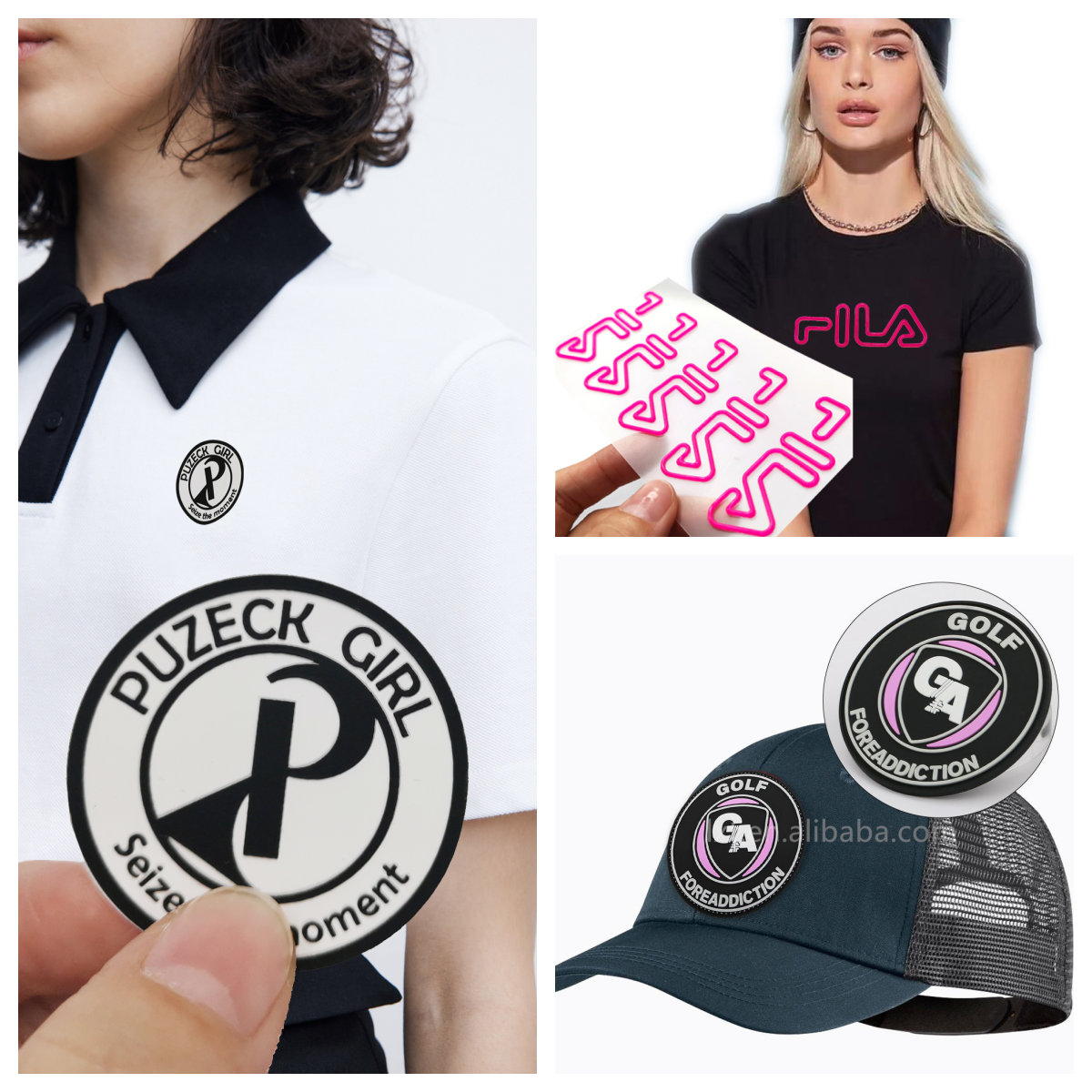 Custom 3D Silicone Heat Transfer for Custom Transfer Print clothing Labels