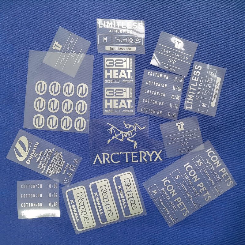 Custom High Density Heat Transfer 3D Logo Rubber Silicone Heat Transfer Label Iron On Transfer Print On T-Shirt