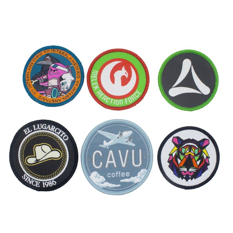 Badges Manufacture Custom Dye Sublimation Heat Transfer Cartoon Embroidered Logo Patches for Clothing