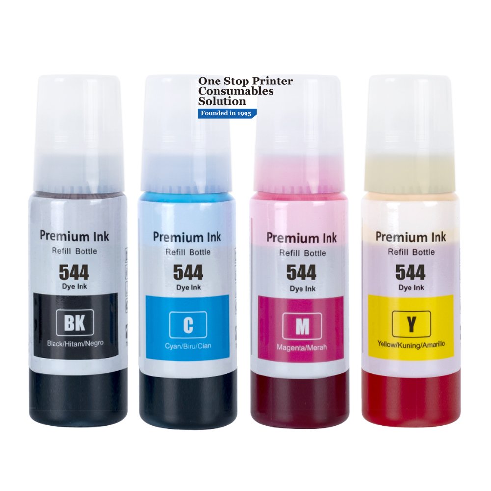 INK-POWER 544 T544 Color Compatible Bottle Water Based Refill Ink Tinta for Epson L3210 L3110 L3150 L5190 L3250 Printer