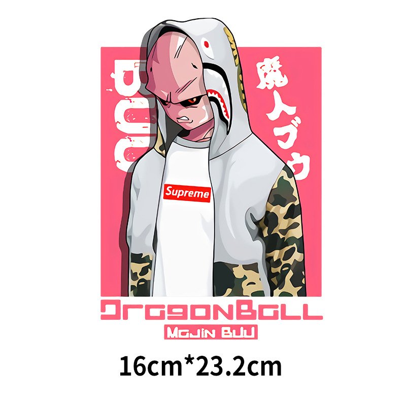 wholesale high quality t-shirt transfer printing,iron on Japan cartoon design printing sticker