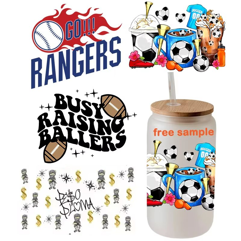 Wholesale DIY UVDTF Sticker 10000+ Designs Waterproof and Washable Custom Size for Mugs Heat Transfer Printing