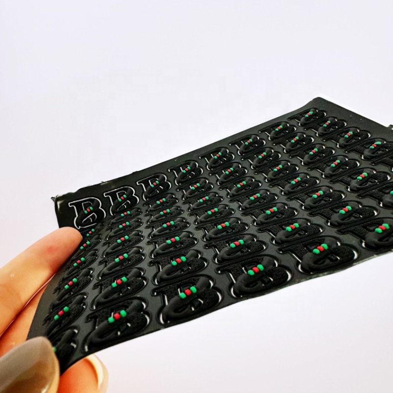 custom 3d Rubber Silicone Logo Sheet Heat Transfer Prints For T Shirts