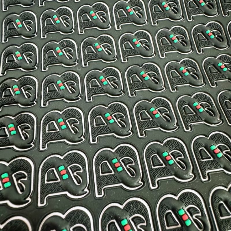 custom 3d Rubber Silicone Logo Sheet Heat Transfer Prints For T Shirts