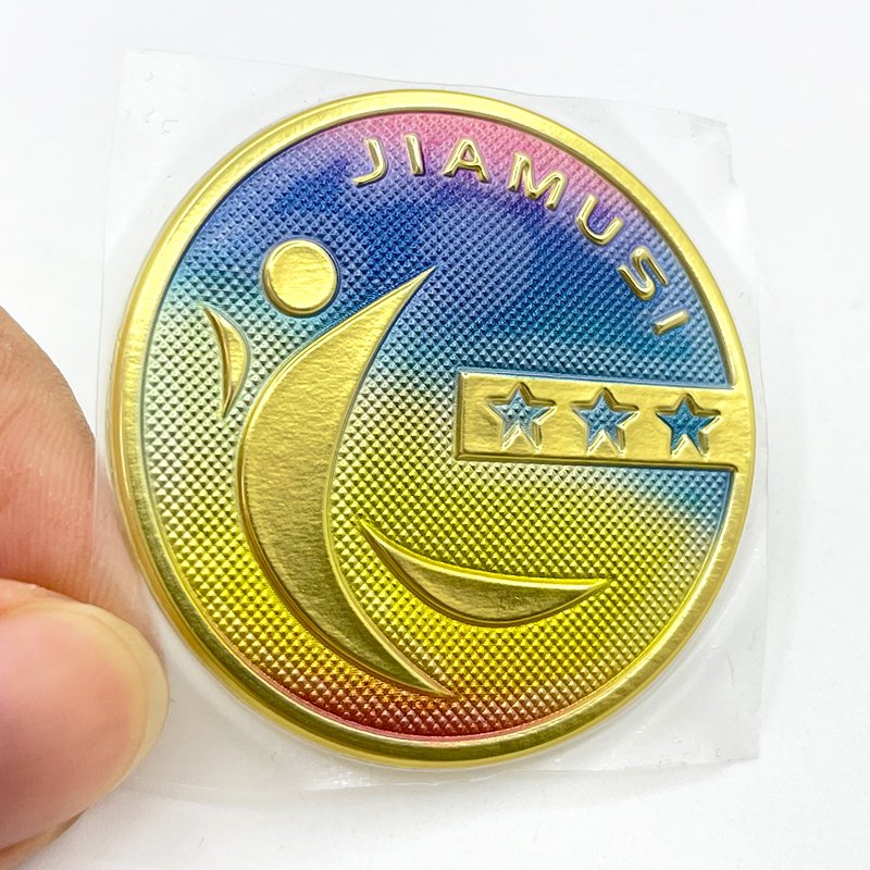 Heat Press Metal Badges Wholesale Custom Metallic Logo Letters Patches Tpu Clothing Heat Transfer Iron On Labels For Sportswear
