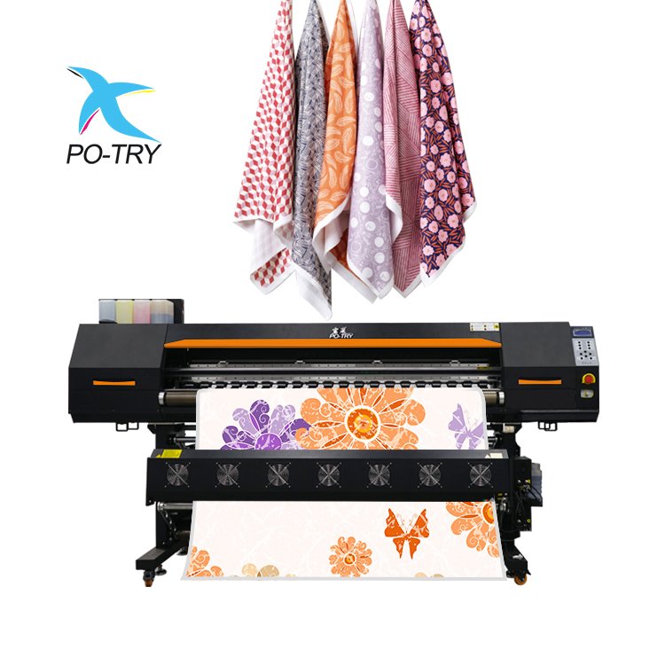 PO-TRY Hot Selling High Efficiency Heat Transfer Printer 2/3/4 Printheads Wide Format Sublimation Printer