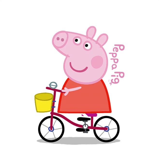 Quality Assurance cartoon Peppa New Design Heat Transfer Printing DTF transfer for Clothes Shirt
