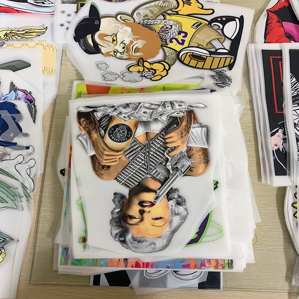 Wholesale Custom Dtf Transfer Heat Transfer Design Custom DTF Transfer animated cartoon logo