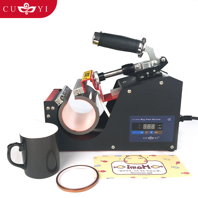 CUYI mug heat press machines for sublimation mug tumbler heat transfer printing mug press