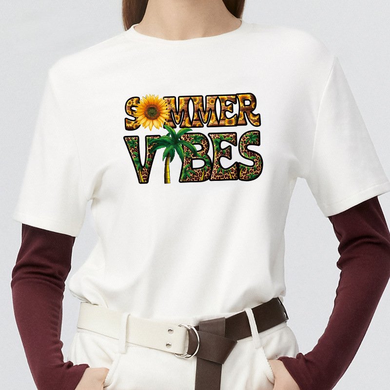 Factory Custom Dtf Transfers Heat Transfer Designs Ready to Press Logo Film Iron On Sticker Heat Transfer Prints On Garments