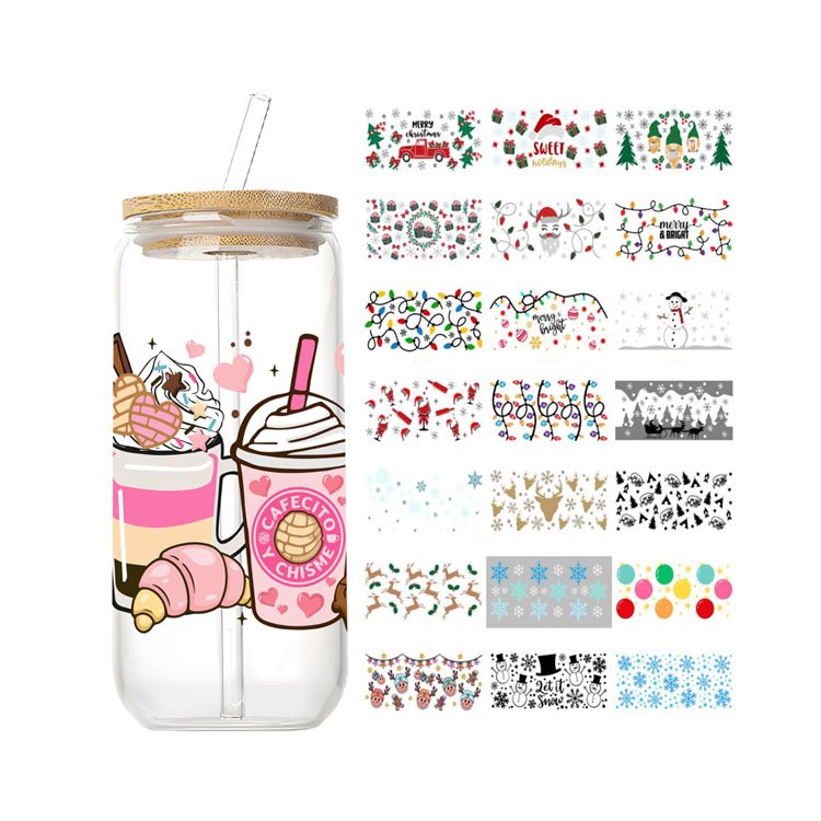Customized Logo Dtf Film Uv Dtf Printer Sticker Printing For Cups Transfer Sticker