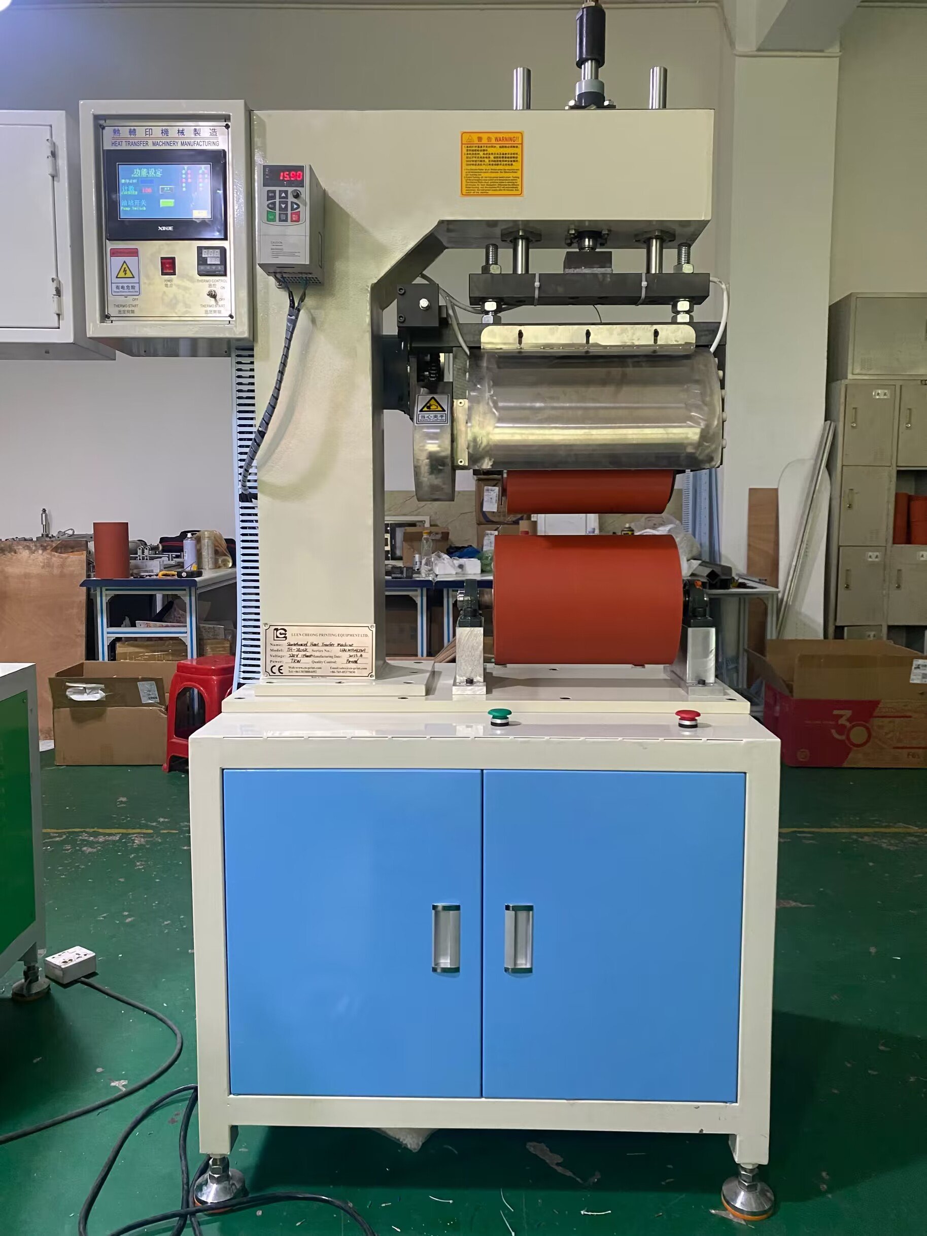 LC factory price PLC control hydraulic skateboard/surfboard heat transfer printing machine for for skateboard logo