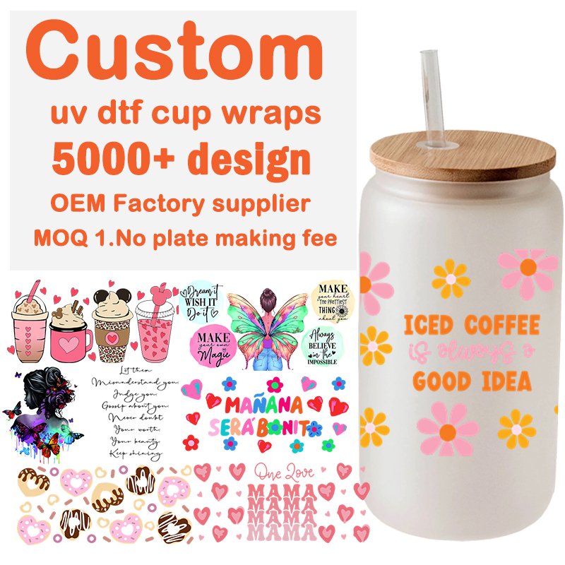 Dtf Mug transfers Uv Dtf Cup Wrap transfers Anime Uv Dtf Cup Wrap transfers Cartoon