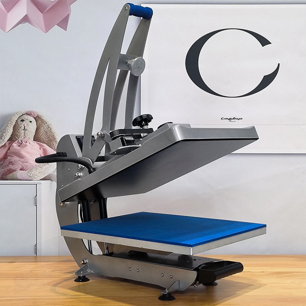 16x20 Air Shock Slide Drawer Semi Auto Open Sublimation T shirt Transfer Printing Heat Press Machine