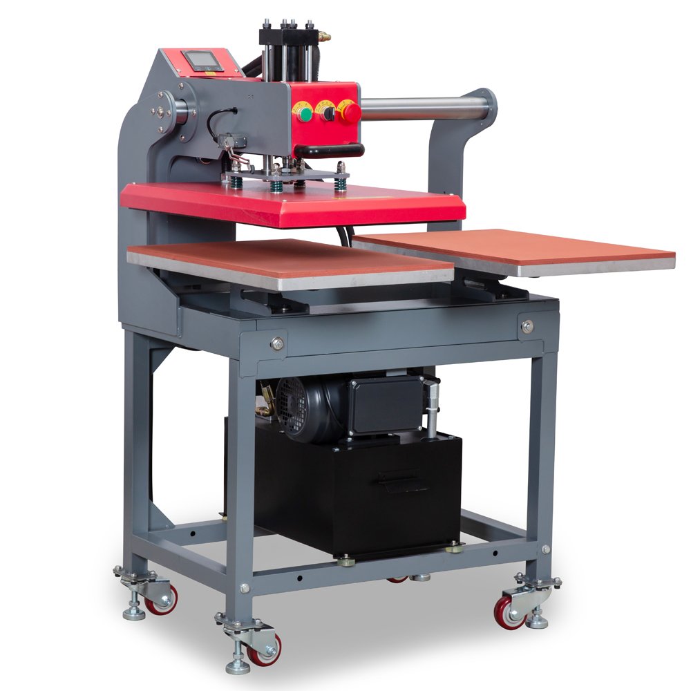 A New Design Up-Slide Pneumatic Double Stations Heat Press Machine for T shirt