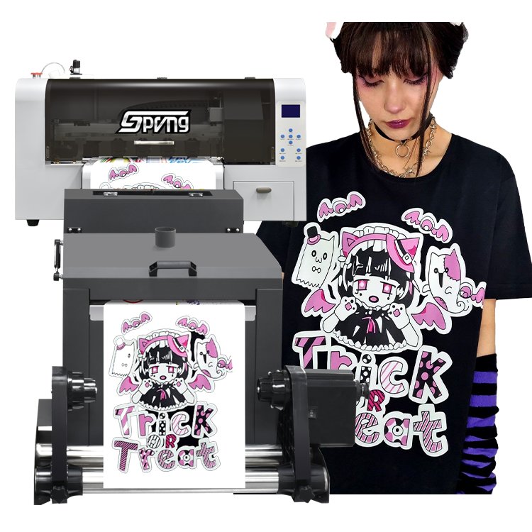 Spring a3 dtf printer 30 cm with shaker in China factory printing machine for t shirt hot sale