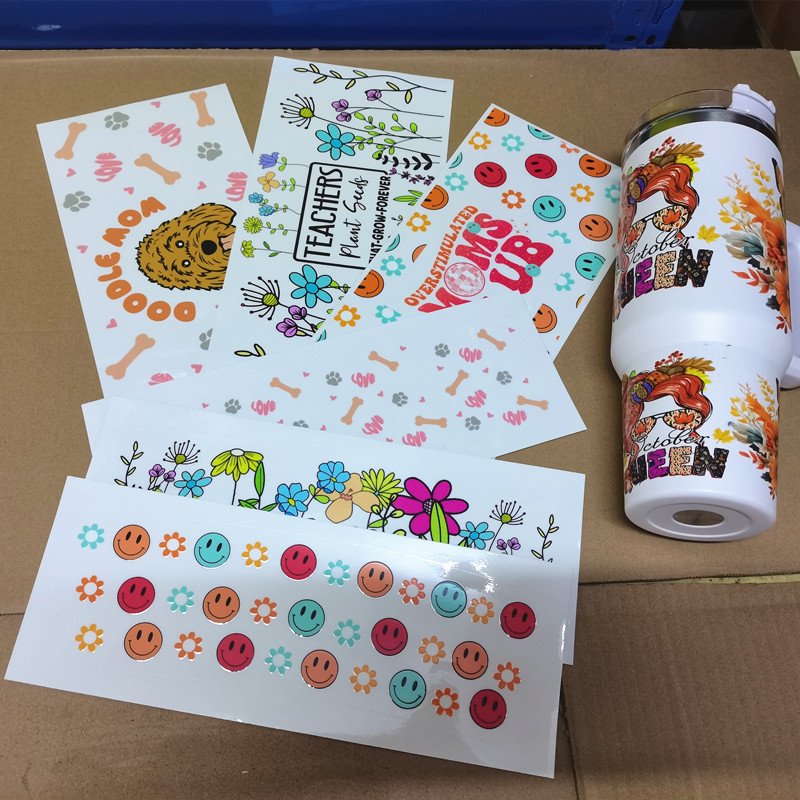 40oz tumbler Custom UV DTF Libbey Wraps Transfers Custom UV DTF Cup Wraps Ready To Ship Tumbler