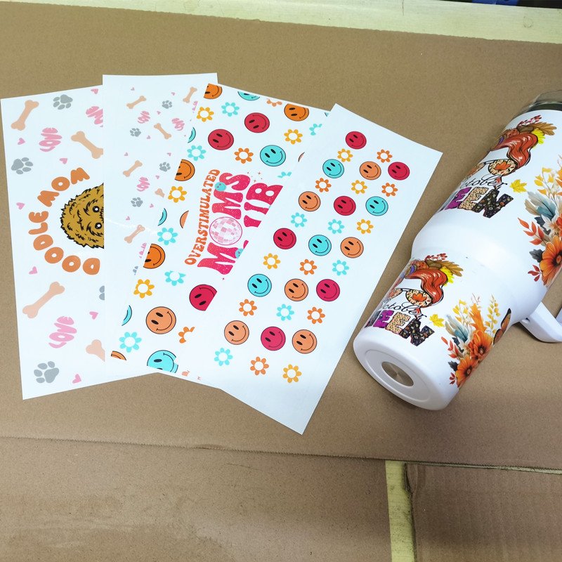 40oz tumbler Custom UV DTF Libbey Wraps Transfers Custom UV DTF Cup Wraps Ready To Ship Tumbler