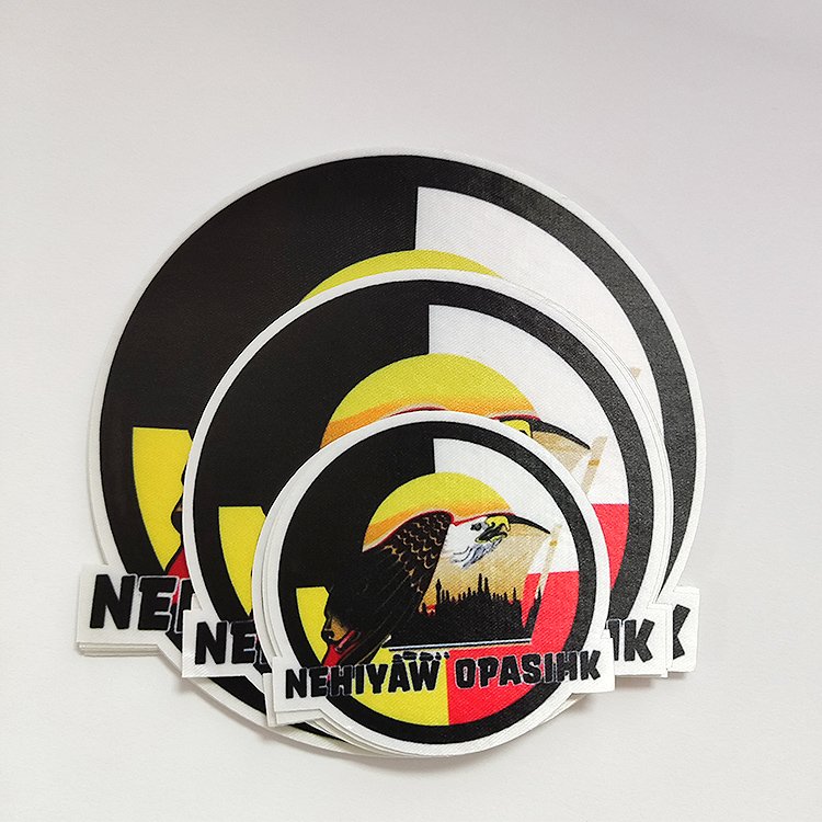 Factory Custom luxury Clothing brand Logo Heat Press sublimation Patches For Clothes Heat Transfer Badge Label