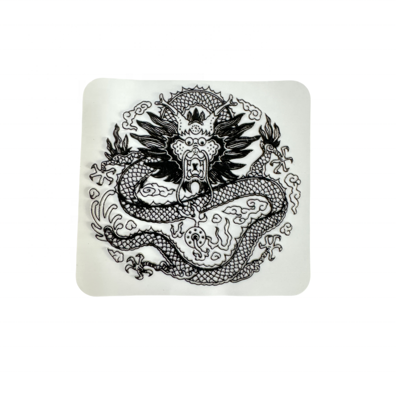 Factory Custom heat press sticker 3d silicone heat transfer printing labels for clothing