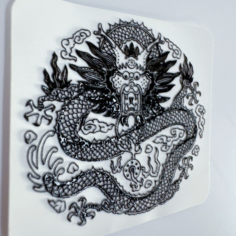 Factory Custom heat press sticker 3d silicone heat transfer printing labels for clothing