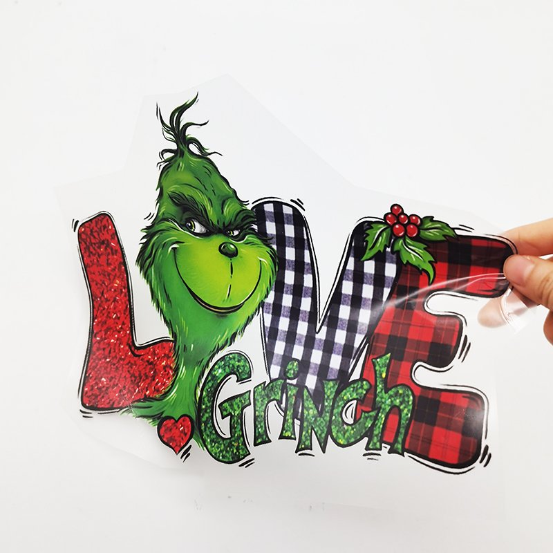 Small MOQ ready to ship new designs Christmas printing dtf heat transfer print for shirts