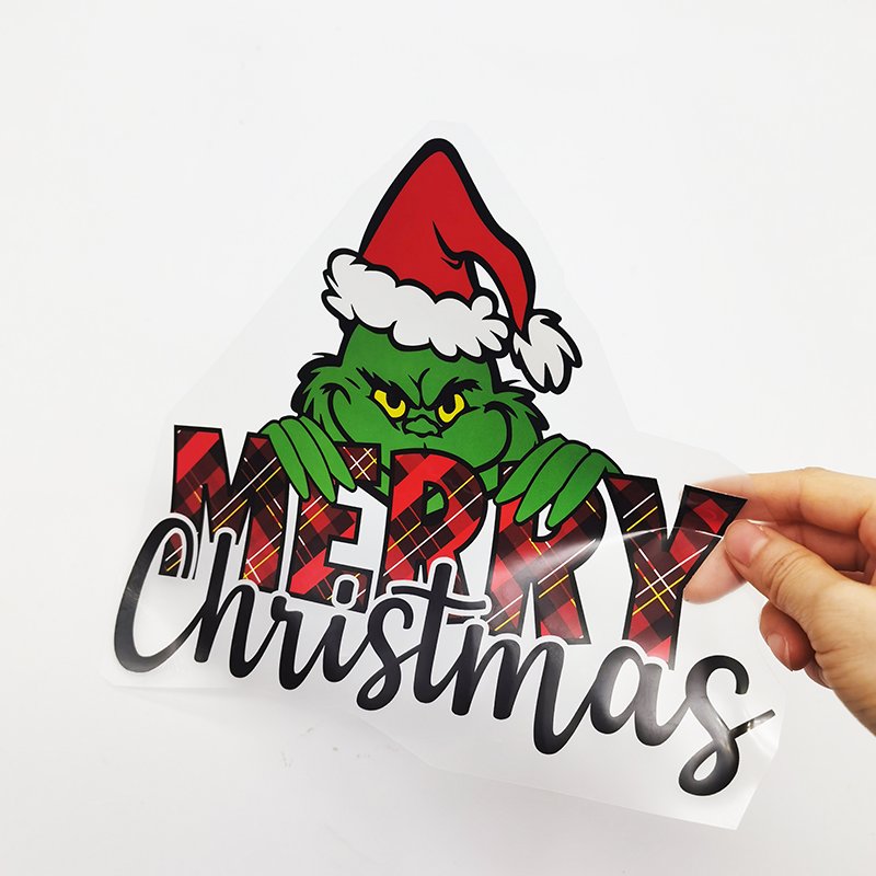 Small MOQ ready to ship new designs Christmas printing dtf heat transfer print for shirts