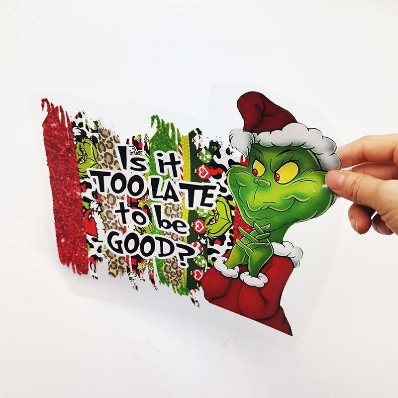 Small MOQ ready to ship new designs Christmas printing dtf heat transfer print for shirts