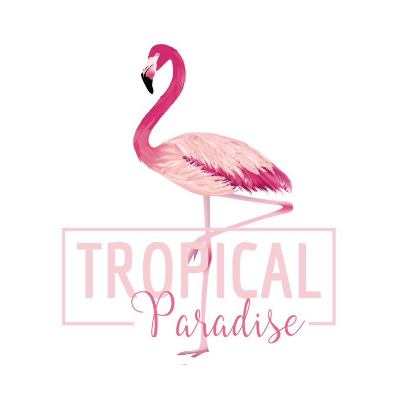 2025 new style Iron on Lovely Flamingo Patches for Girl Clothing DIY T-shirt Stickers heat transfer printing on Clothes Washable