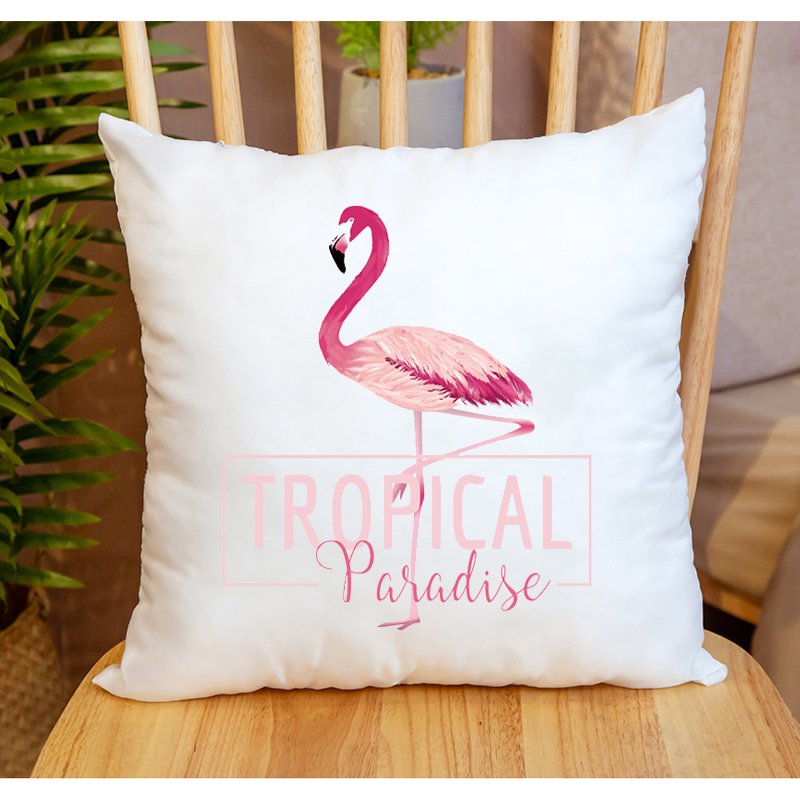 2025 new style Iron on Lovely Flamingo Patches for Girl Clothing DIY T-shirt Stickers heat transfer printing on Clothes Washable