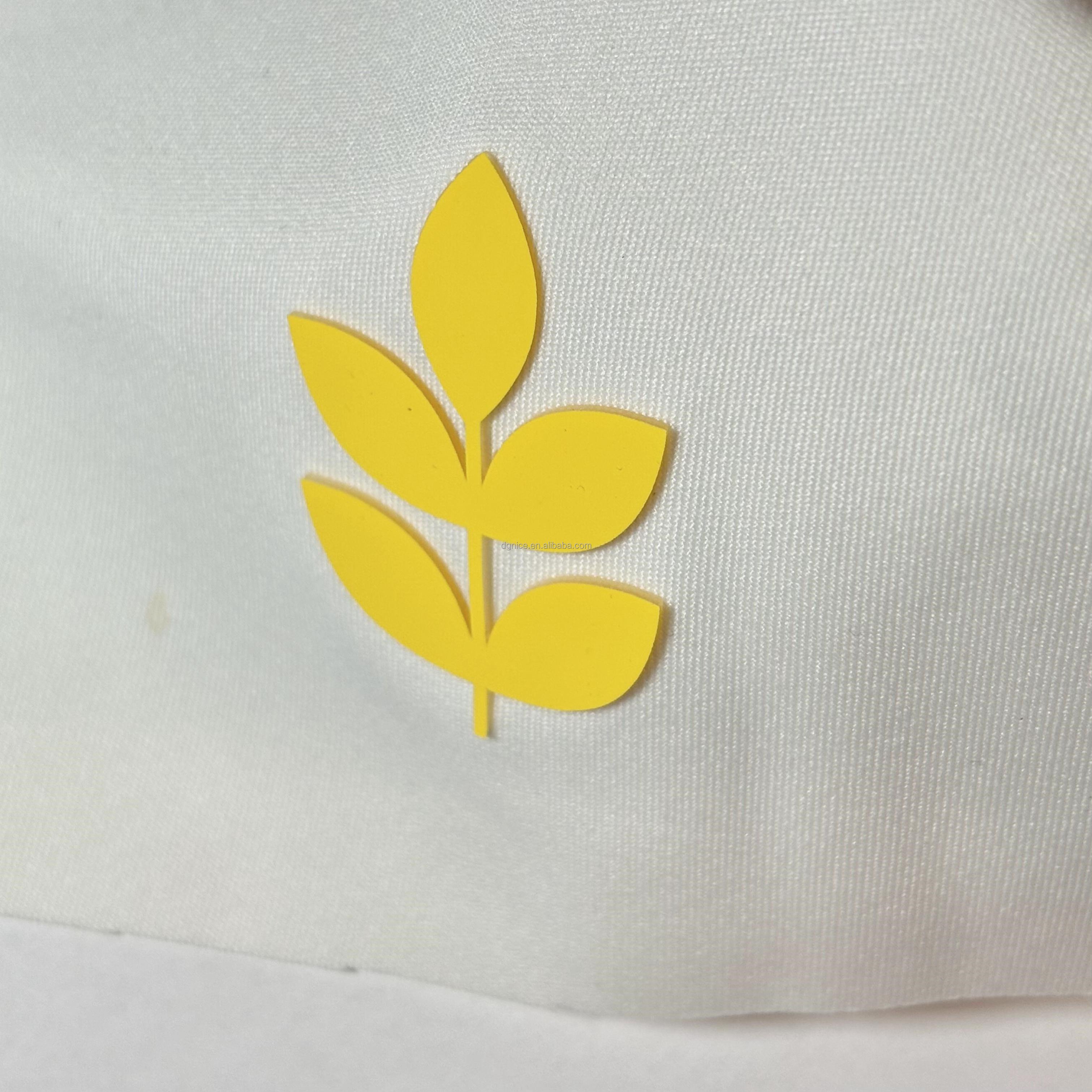 High Quality Custom 3D Raised Rubber Silicone Heat Transfer Logo Clothing Transfer Printing Sticker Label