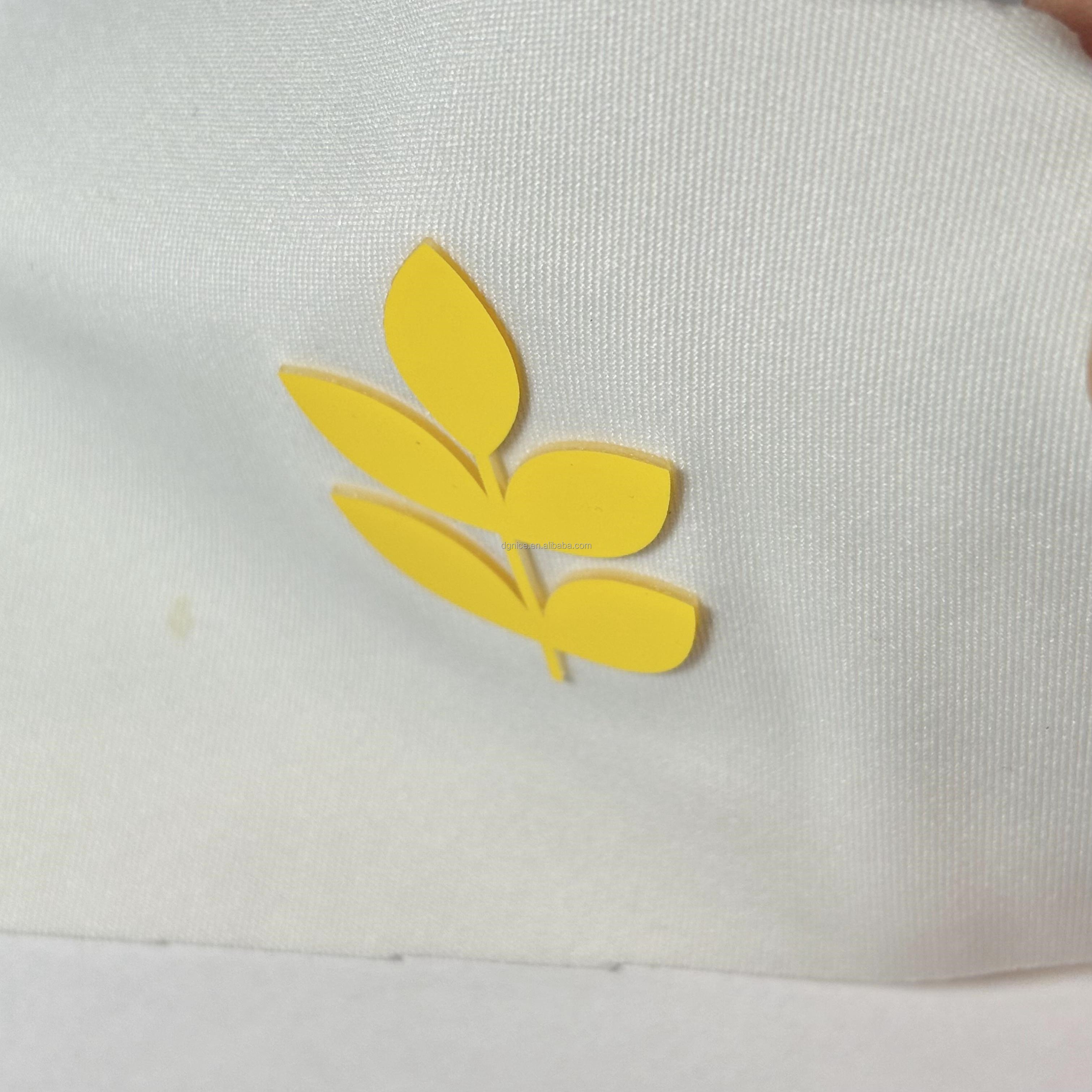 High Quality Custom 3D Raised Rubber Silicone Heat Transfer Logo Clothing Transfer Printing Sticker Label