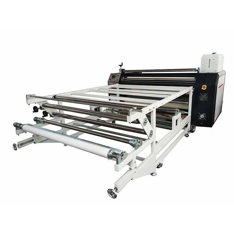 1.7m 64" Cloth Textile Fabric Rotary Sublimation Roll To Roll Heat Transfer Press dye sub Printing rotary press Machine