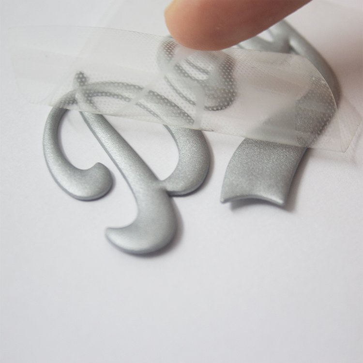 Iron-On Clothing Parches Maker Custom 3D Silicone Heat Transfer Printing Letters Patches for Clothes Logo