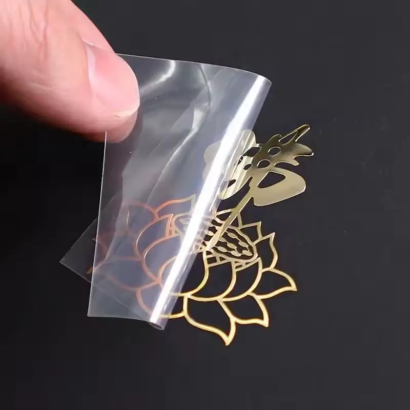Manufacturer Custom Metal Transparent Transfer Uv Stickers Printed Gold Logo Pressed 3d Label Sticker Printing