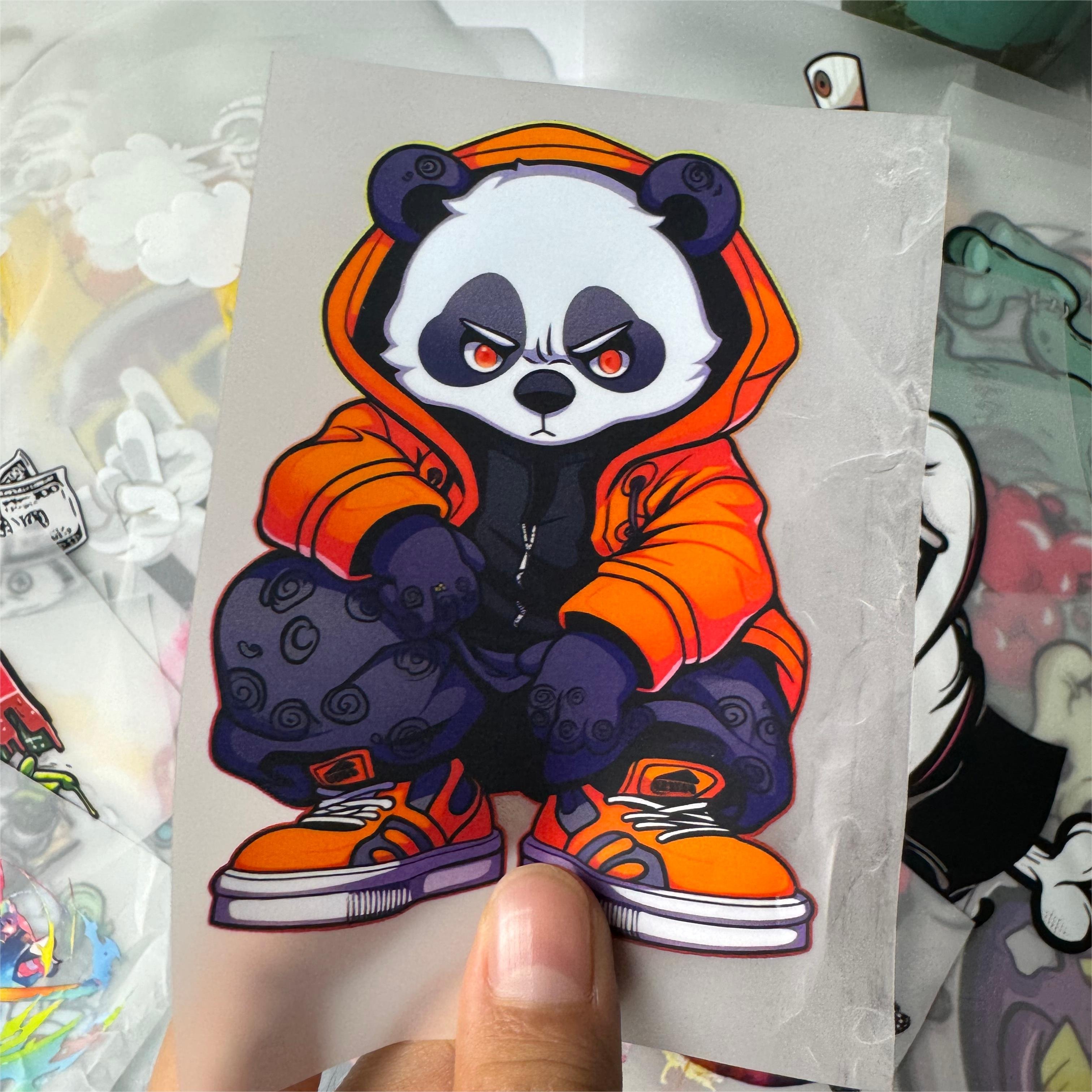 Wholesale High Quality Cool Bear Logo Screen Printing Transfer DTF Heat Transfer for T-Shirts and Clothing