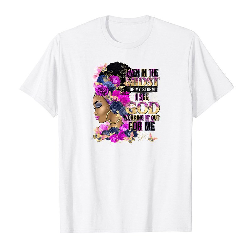 Girl Heat Transfer Sticker T-shirt Bag Printing Heat Transfer Dtf Transfers Factory Custom Design Black PET Film Custom Color