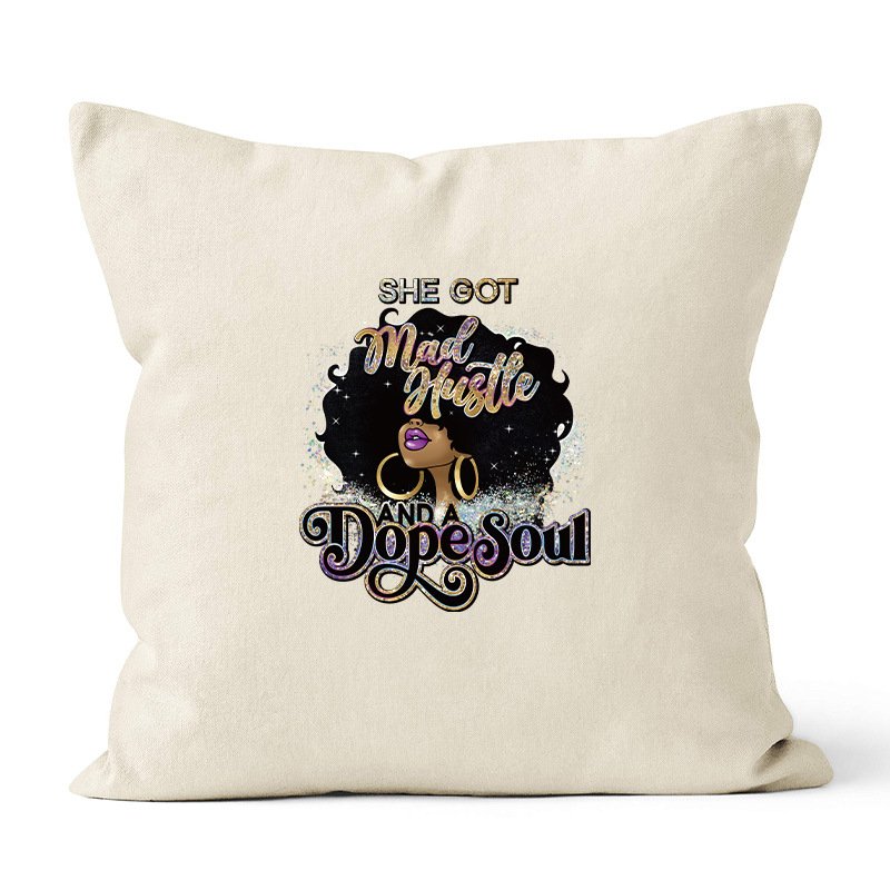 Girl Heat Transfer Sticker T-shirt Bag Printing Heat Transfer Dtf Transfers Factory Custom Design Black PET Film Custom Color