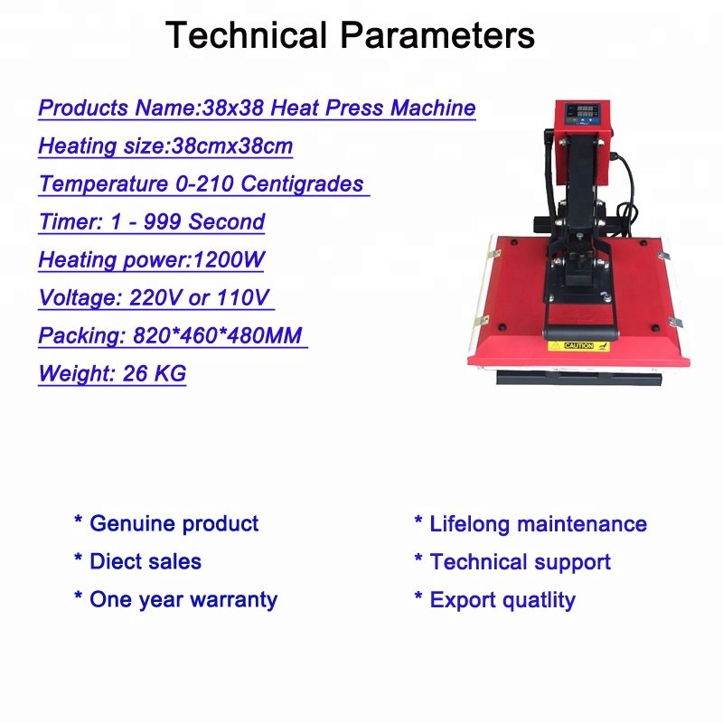15x15Inch Tabletop Textile T-shirts Heat Transfer Press Printing Machine unit