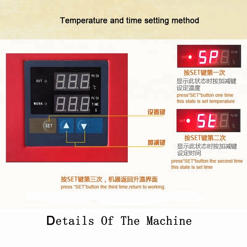 15x15Inch Tabletop Textile T-shirts Heat Transfer Press Printing Machine unit