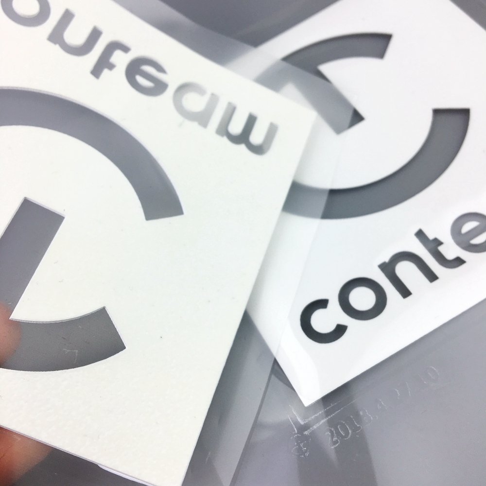 Wholesale Silicone Transfer Custom Silicon Logo 3D Soft Rubber Patch Silicone Heat Transfer Sticker