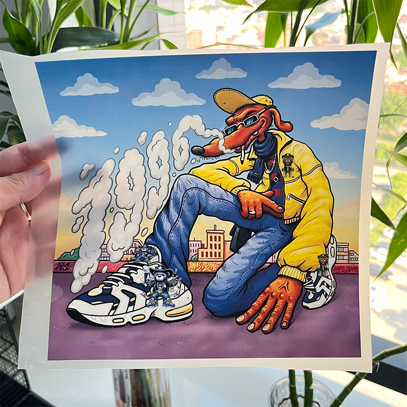 Custom Cartoon Trend Design Vinyl Sticker DTF Transfers Factory Ready Heat Transfer for Trendy T-Shirts heat transfer print