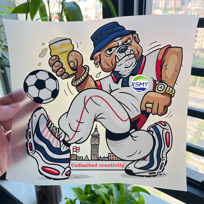 Custom Cartoon Trend Design Vinyl Sticker DTF Transfers Factory Ready Heat Transfer for Trendy T-Shirts heat transfer print
