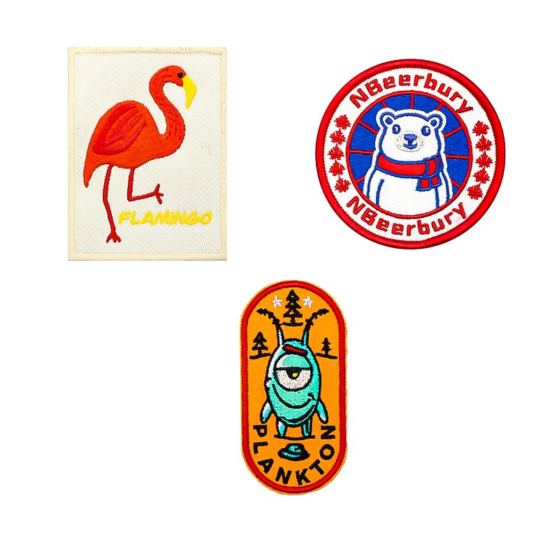 Designer Custom Chenille Embroidery Patches Sustainable Hot Transfer Print Club Logo Canvas Sequins Decoration Wholesale