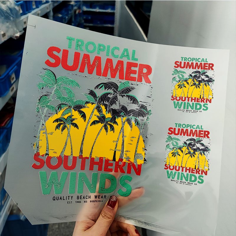 2025 Most Popular Custom Clothes Screen Plastisol Printed Heat Transfer vinyl for garment