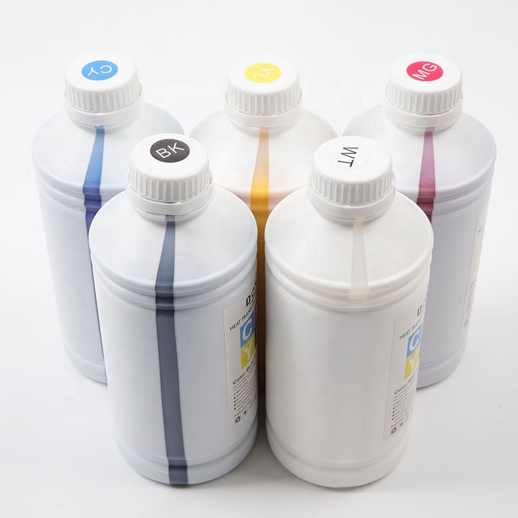 Wholesale CMYK White Color Water Based Pigment Ink for Digital Heat Transfer Printer