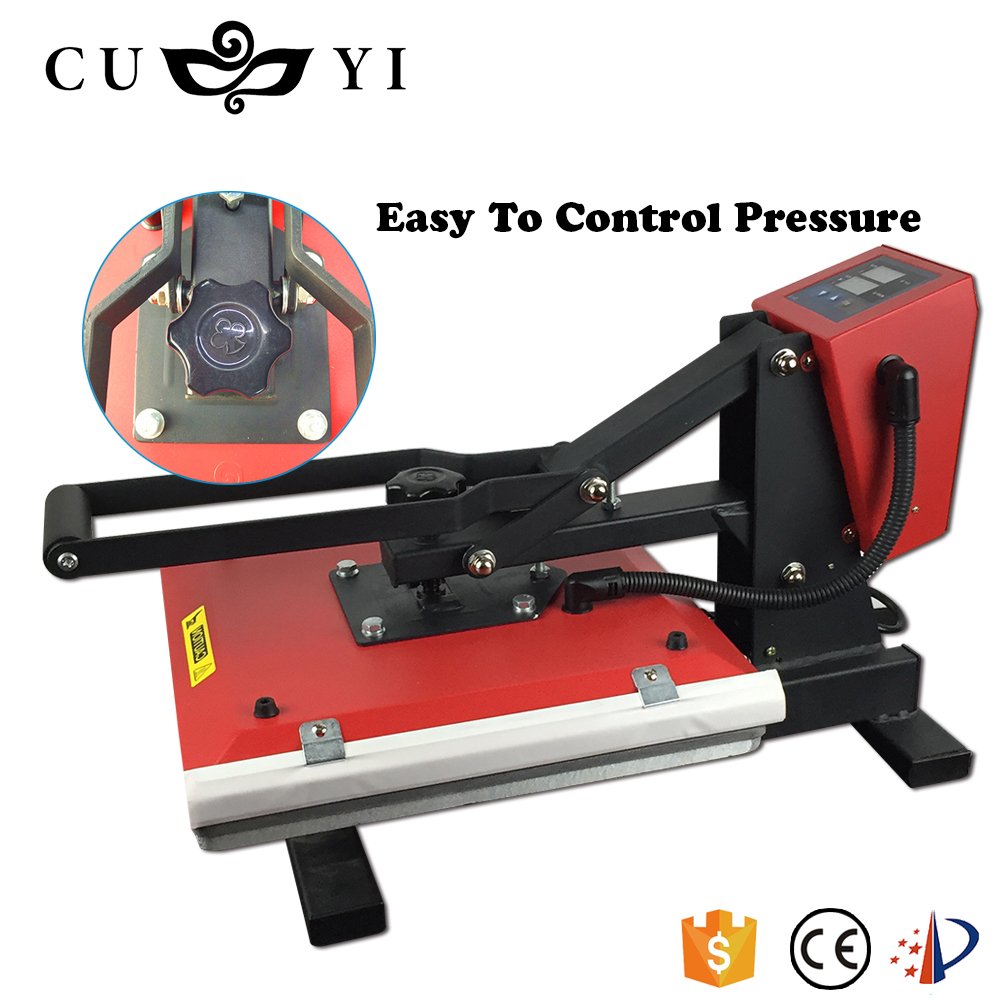 CUYI Digital Heat Press Machine T-shirt Printing Machine Heat Transfer Press 38*38 Economical