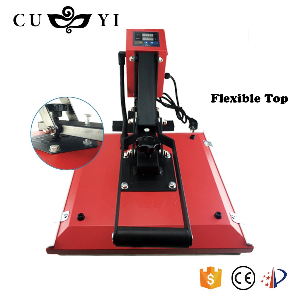 CUYI Digital Heat Press Machine T-shirt Printing Machine Heat Transfer Press 38*38 Economical