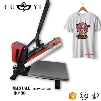 CUYI Digital Heat Press Machine T-shirt Printing Machine Heat Transfer Press 38*38 Economical